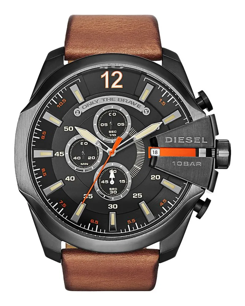 Diesel Chronograph Mega Chief Schwarz