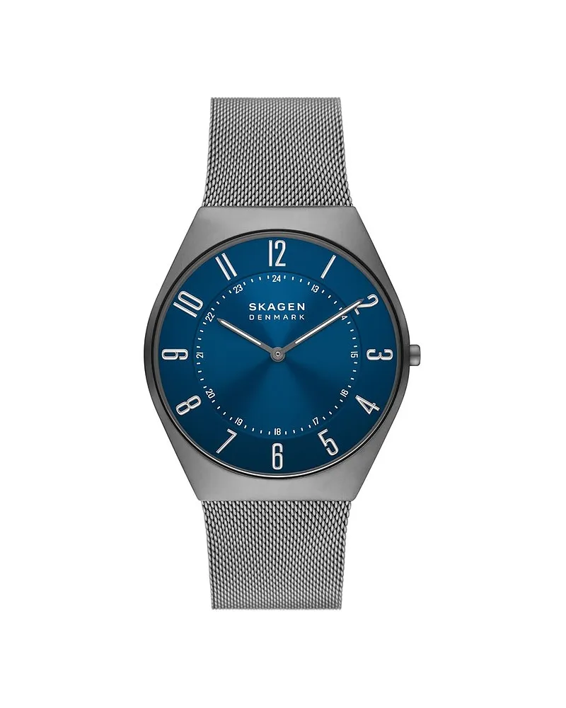 Skagen Herrenuhr Grenen Ultra Slim Anthrazit