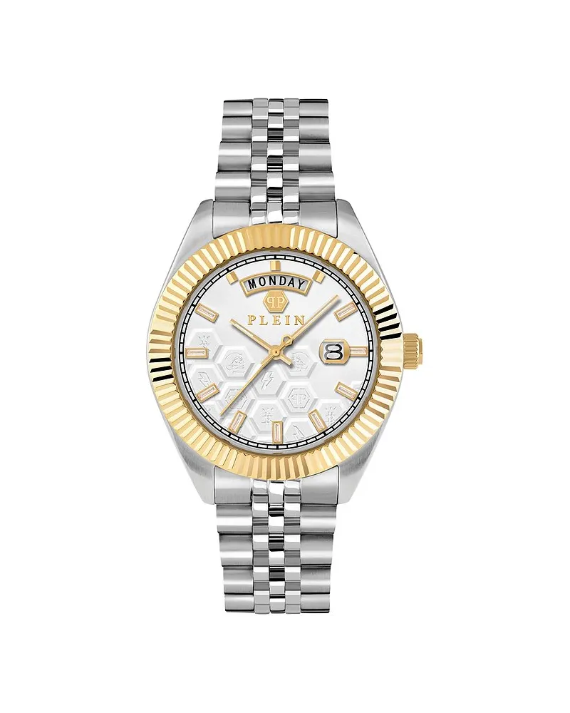 Philipp Plein Herrenuhr DATE SUPERLATIVE GENT Bicolor