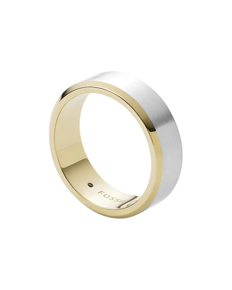 Fossil Herrenring Bicolor