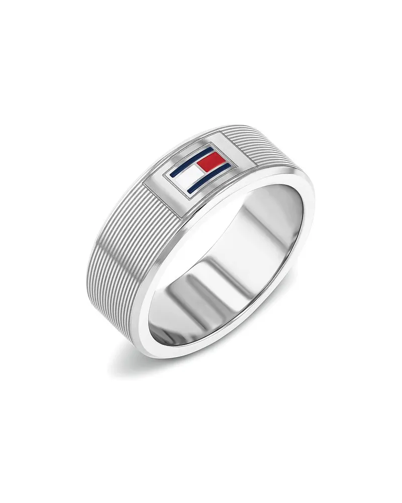 Tommy Hilfiger Herrenring H-LINK Silber
