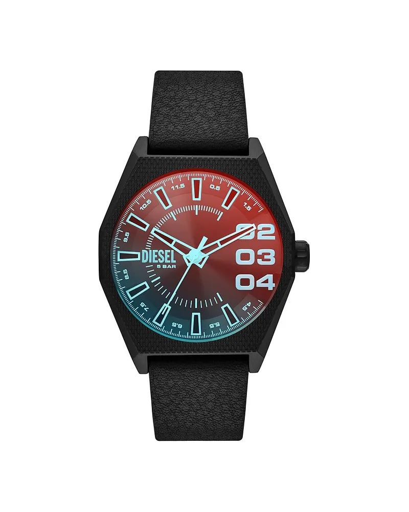 Diesel Herrenuhr Scraper Schwarz