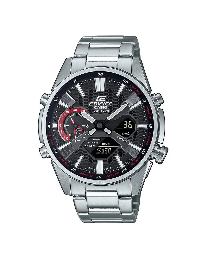 Casio Herrenuhr Bluetooth Silber