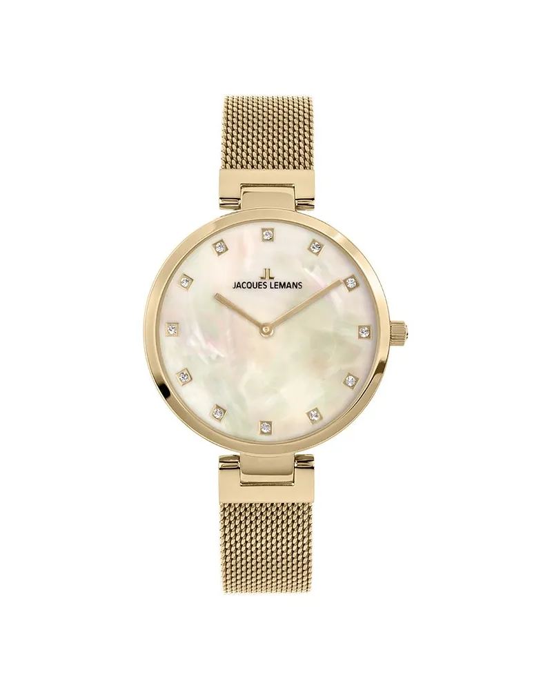Jacques Lemans Damenuhr Classic Gold