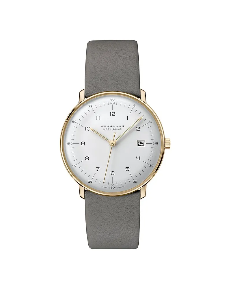 Junghans Unisexuhr max bill MEGA Solar Gold