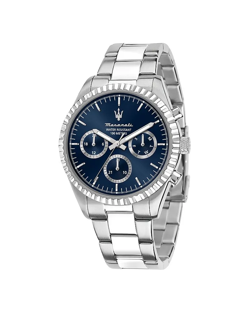 Maserati Herrenuhr Competizione Silber
