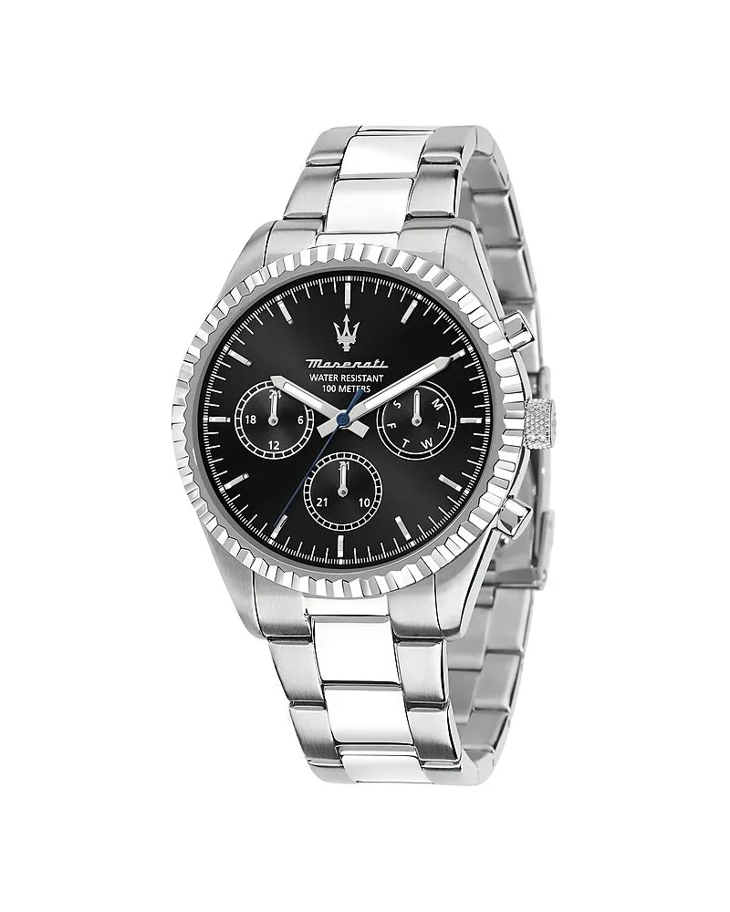 Maserati Herrenuhr Competizione Silber