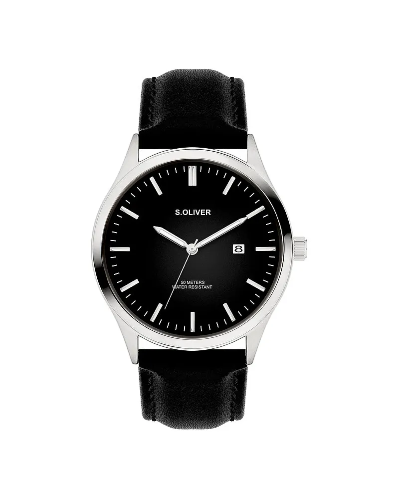 S.Oliver Herrenuhr Modern & Zeitlos Silber