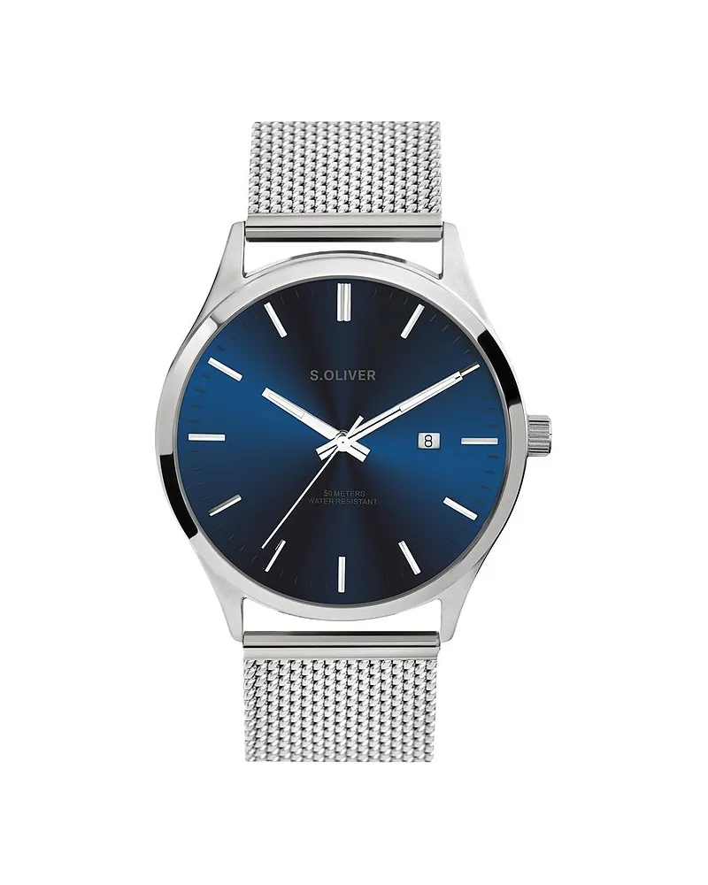 S.Oliver Herrenuhr Modern & Zeitlos Silber