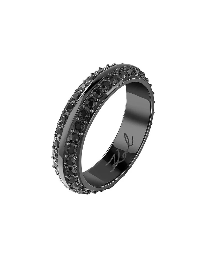 Karl Lagerfeld Damenring Bond Pave Grau