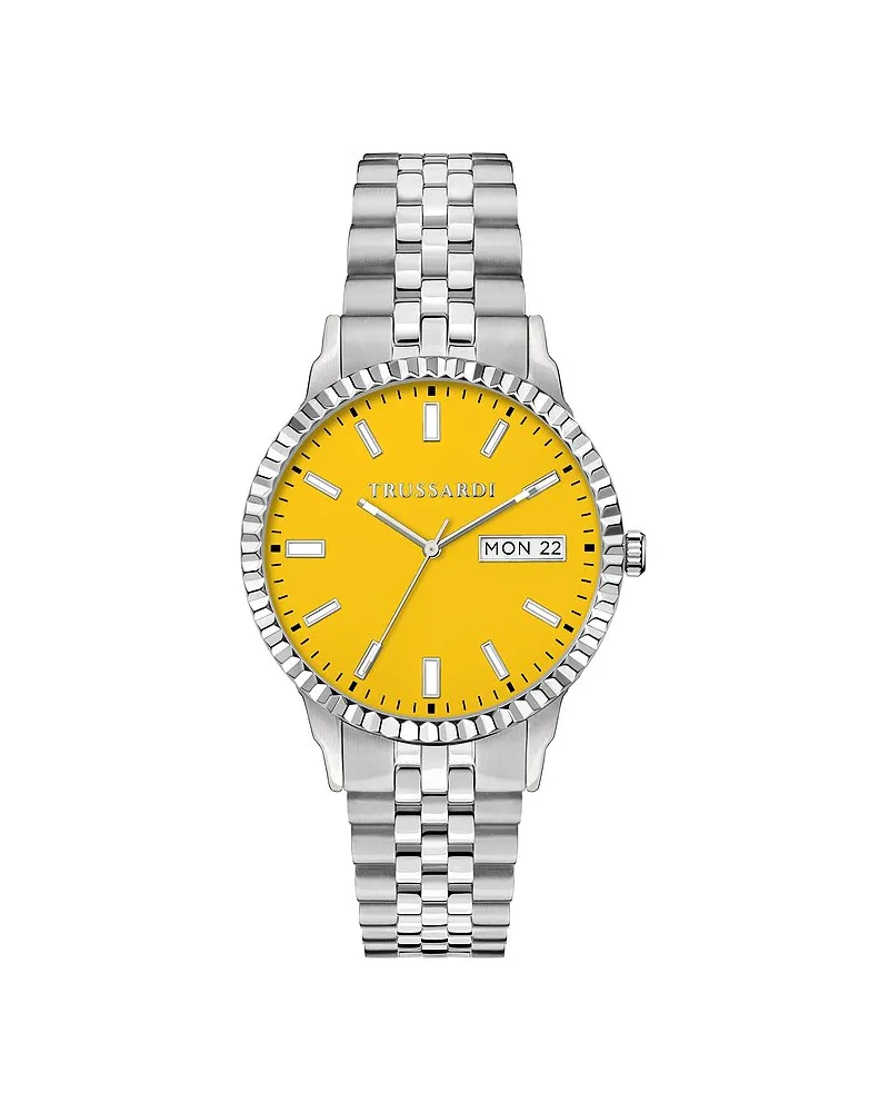 Trussardi Herrenuhr T-Bent Silber