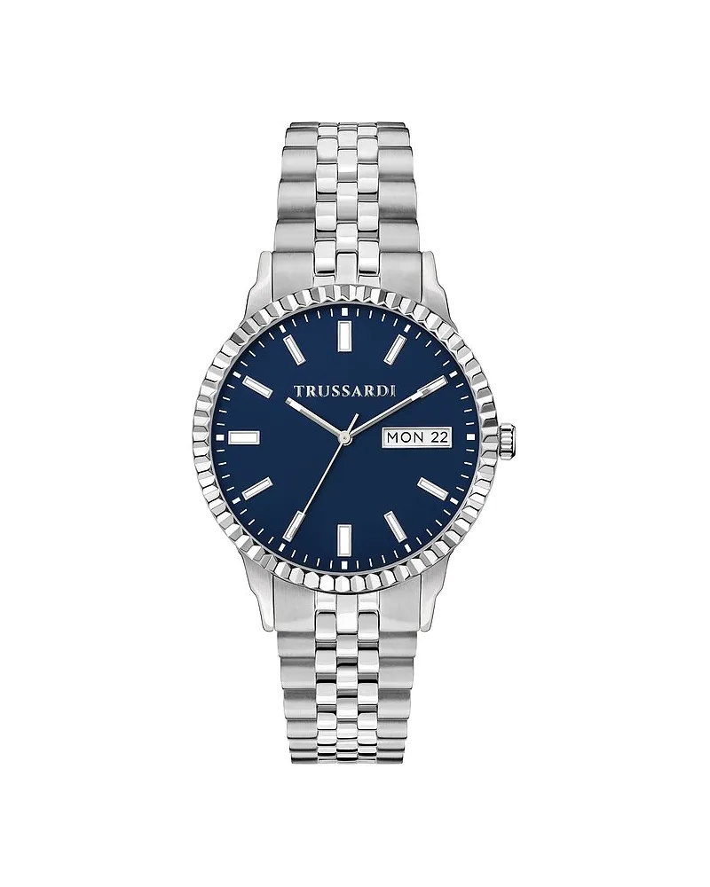 Trussardi Herrenuhr T-Bent Silber