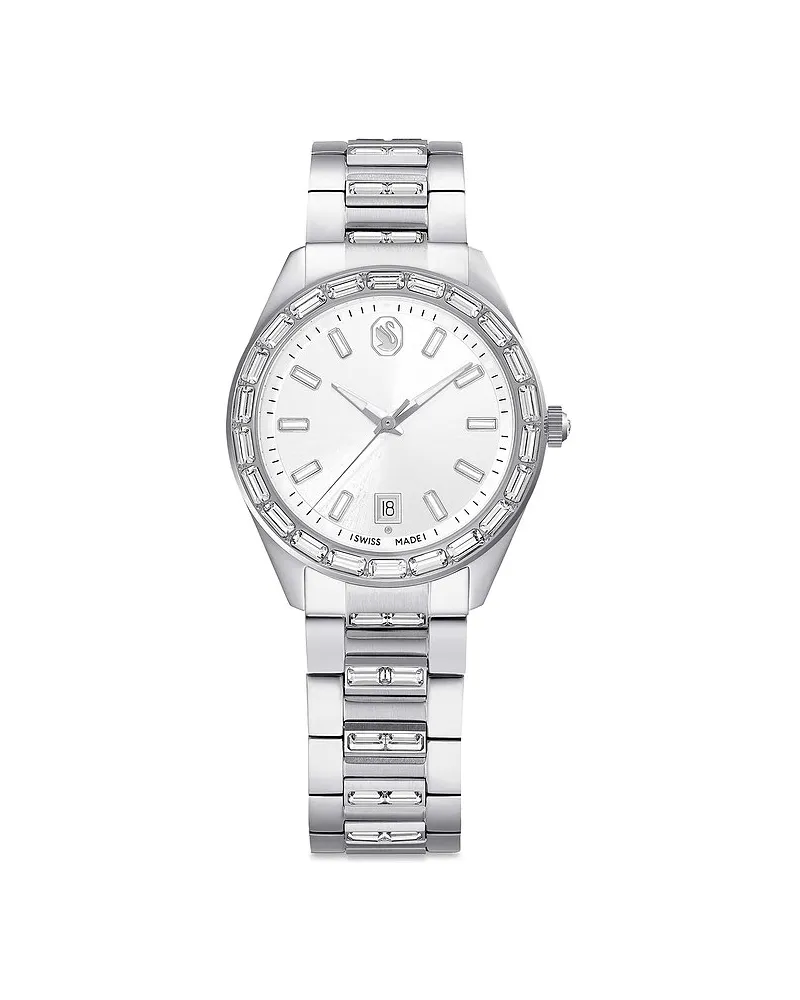 Swarovski Damenuhr Matrix Silber