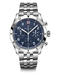 Breitling Chronograph Classic Avi Chronograph 42 Silber