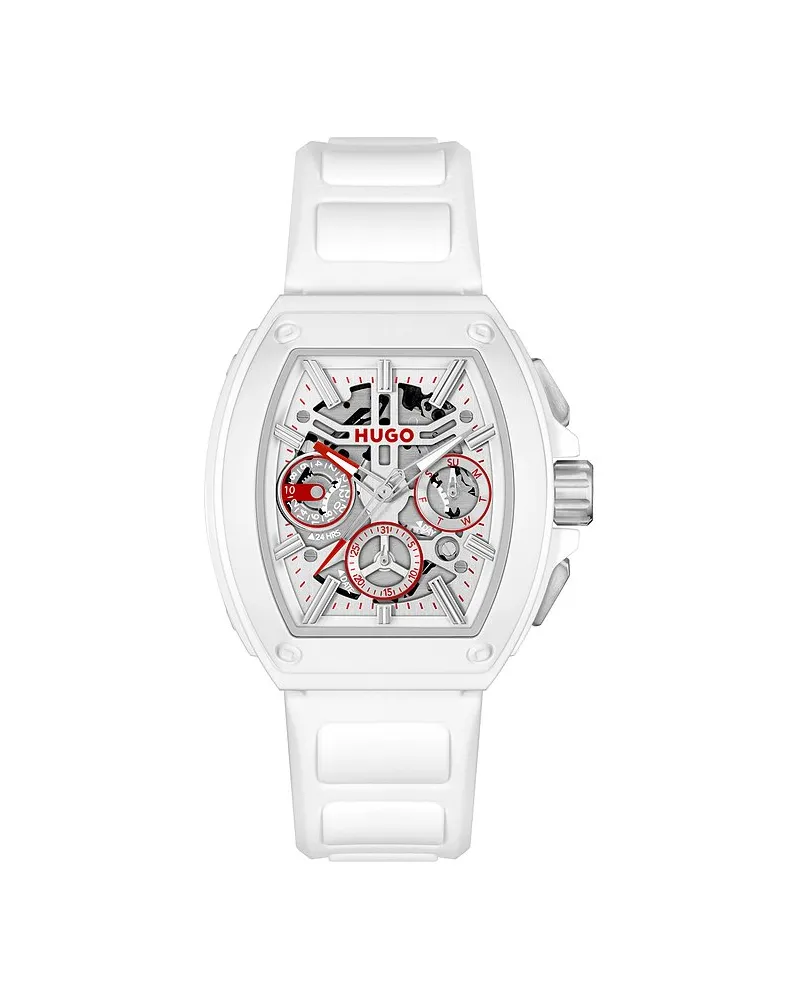 HUGO BOSS Herrenuhr #HUGO ID SKELETON Silber