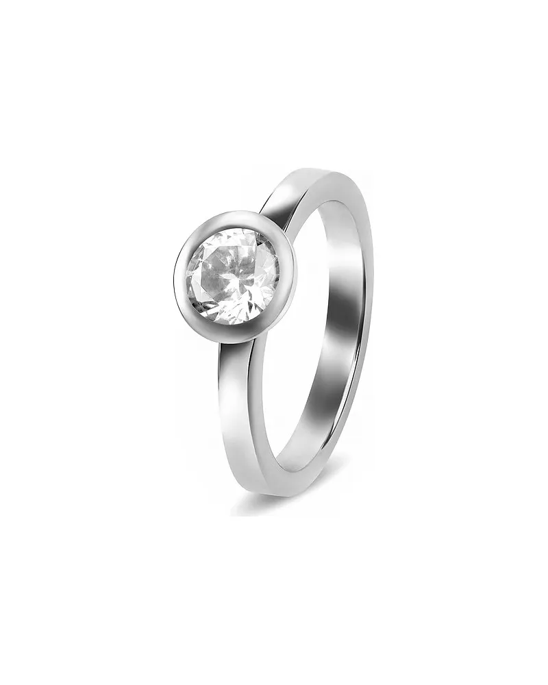 JETTE Damenring SOLITAIRE Silber