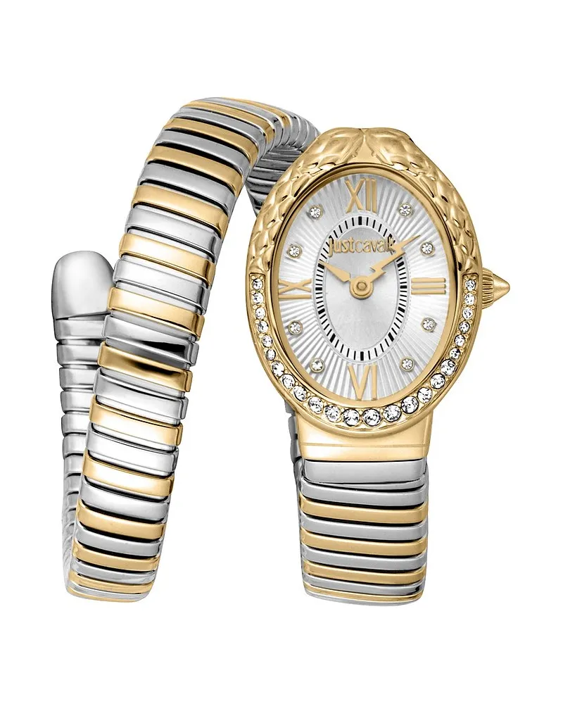 Just Cavalli Damenuhr Signature Snake Gold
