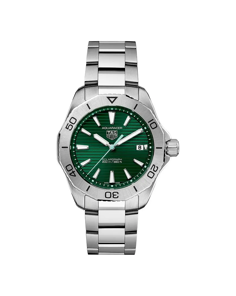 TAG Heuer Unisexuhr Aquaracer Professional 200 Solargraph Silber