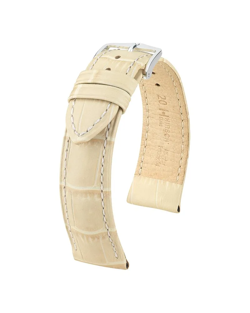 Hirsch Lederband Duke Beige