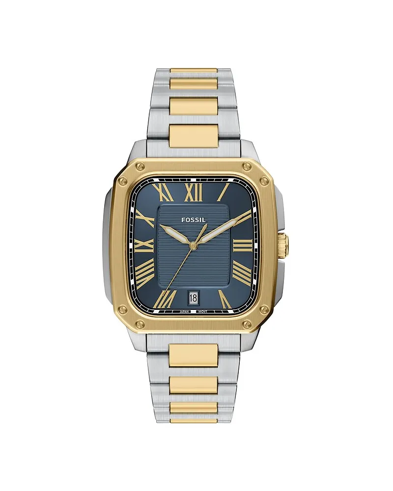 Fossil Herrenuhr CROSBY Silber