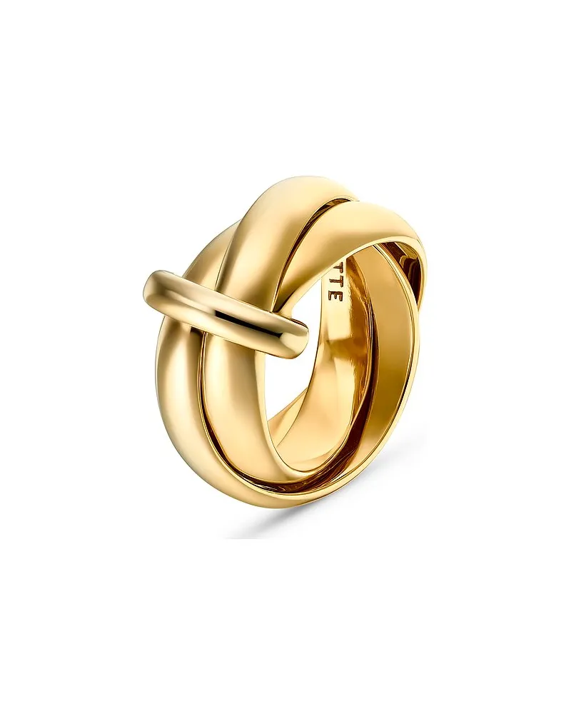 JETTE Damenring SWING 2.0 Gelbgold