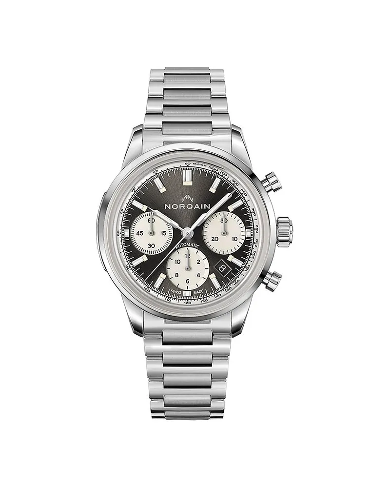 NORQAIN Unisexuhr Freedom 60 Chrono 40mm Silber
