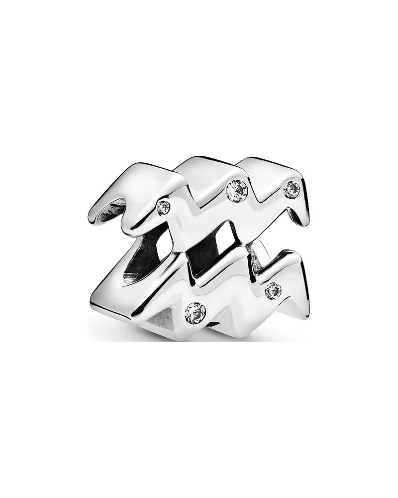 Pandora Charm Moments Funkelnde Wassermann Sternzeichen Silber