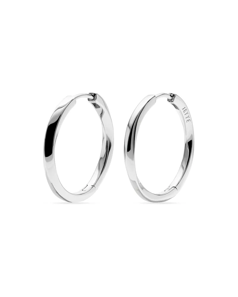 JETTE Creolen TWISTED Silber