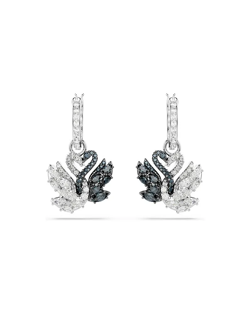 Swarovski Creolen Swan Weiß