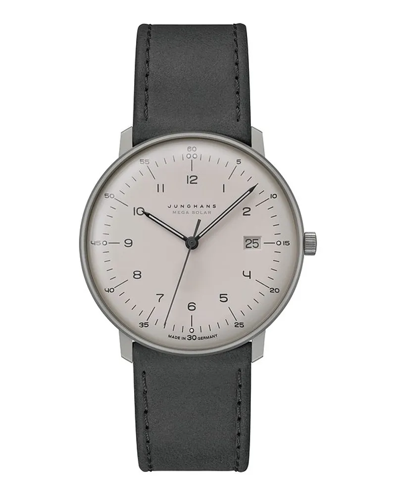 Junghans Herrenuhr max bill Mega Solar Grau