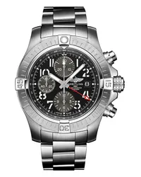 Breitling Chronograph Avenger Chronograph GMT 45 Silber