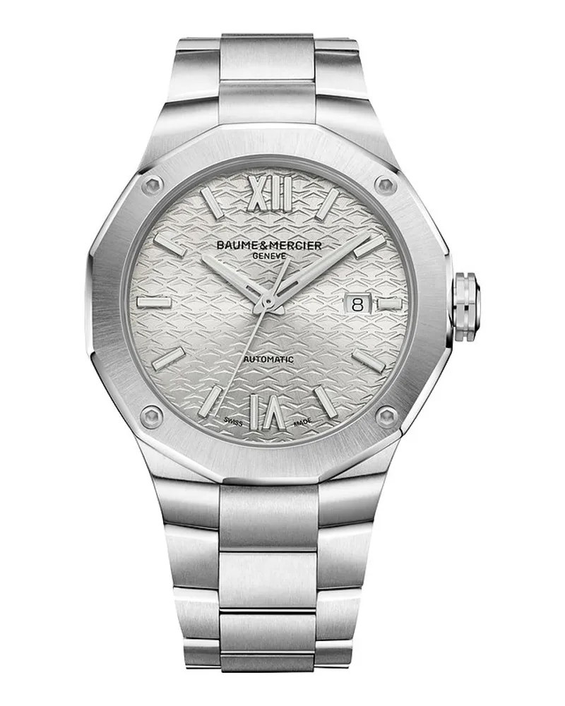 Baume & Mercier Herrenuhr Riviera Silber
