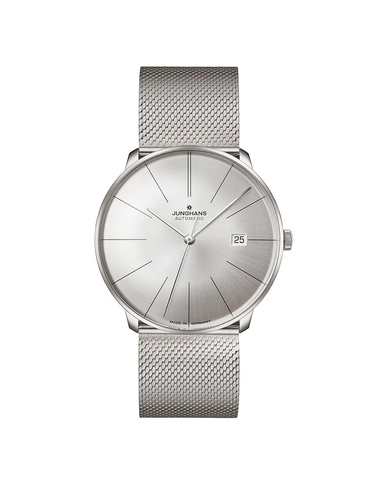 Junghans Herrenuhr Meister Fein Automatic Silber