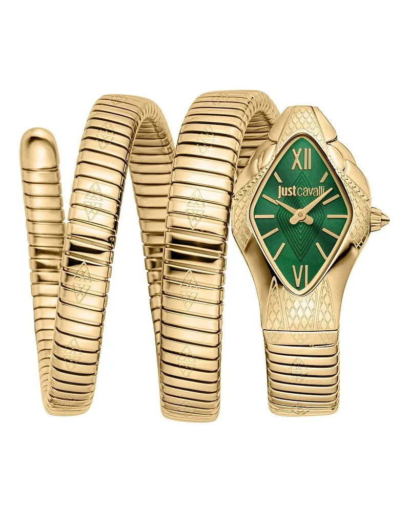 Just Cavalli Damenuhr Signature Snake Gold