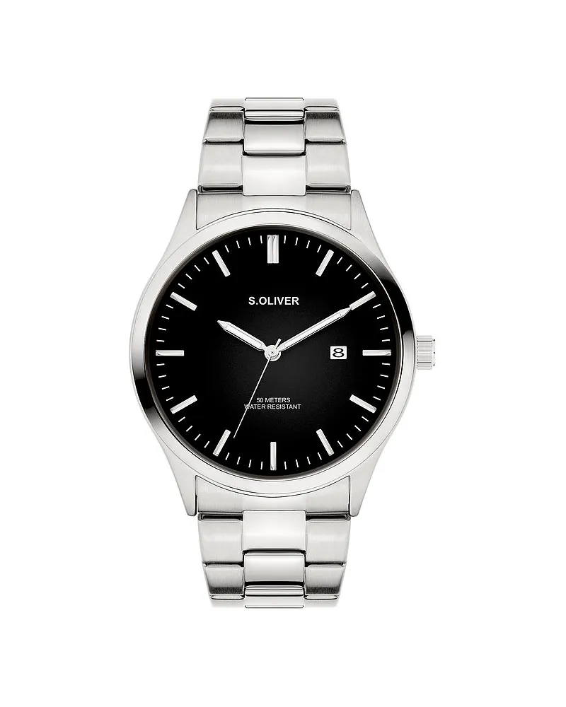 S.Oliver Herrenuhr Modern & Zeitlos Silber