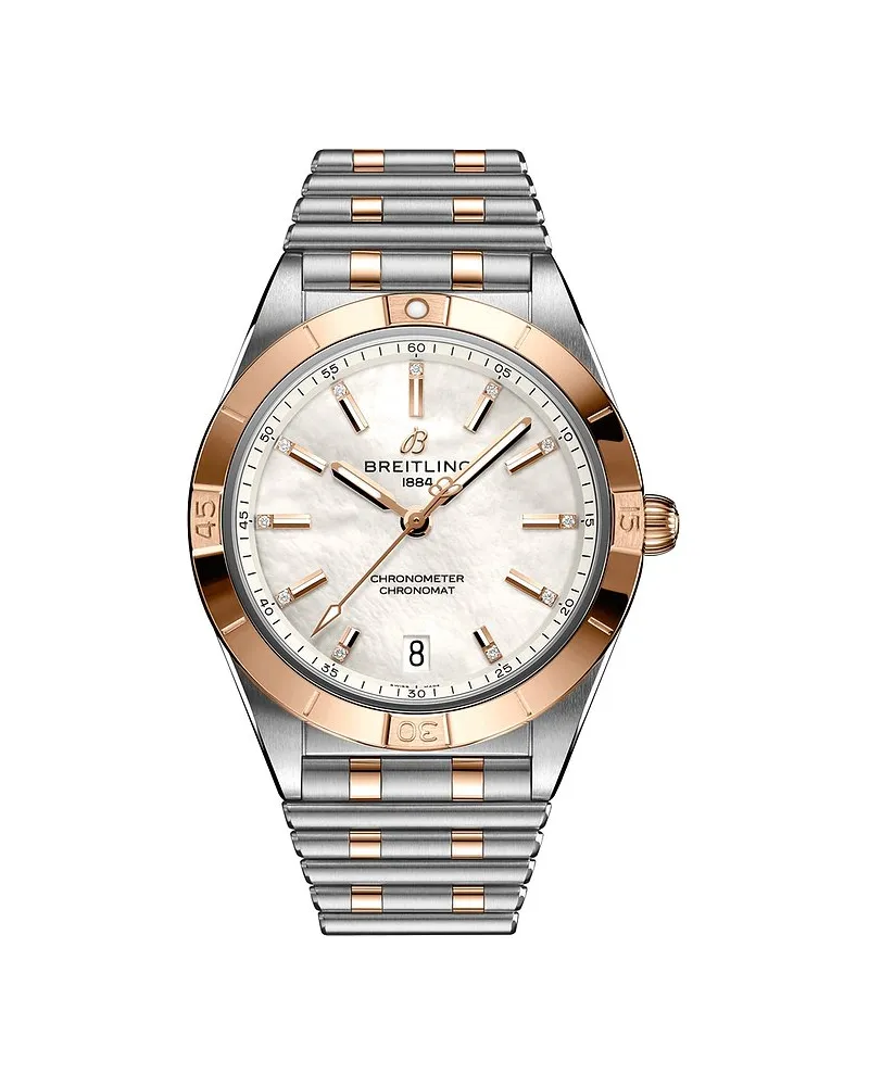 Breitling Damenuhr Chronomat 36 Silber