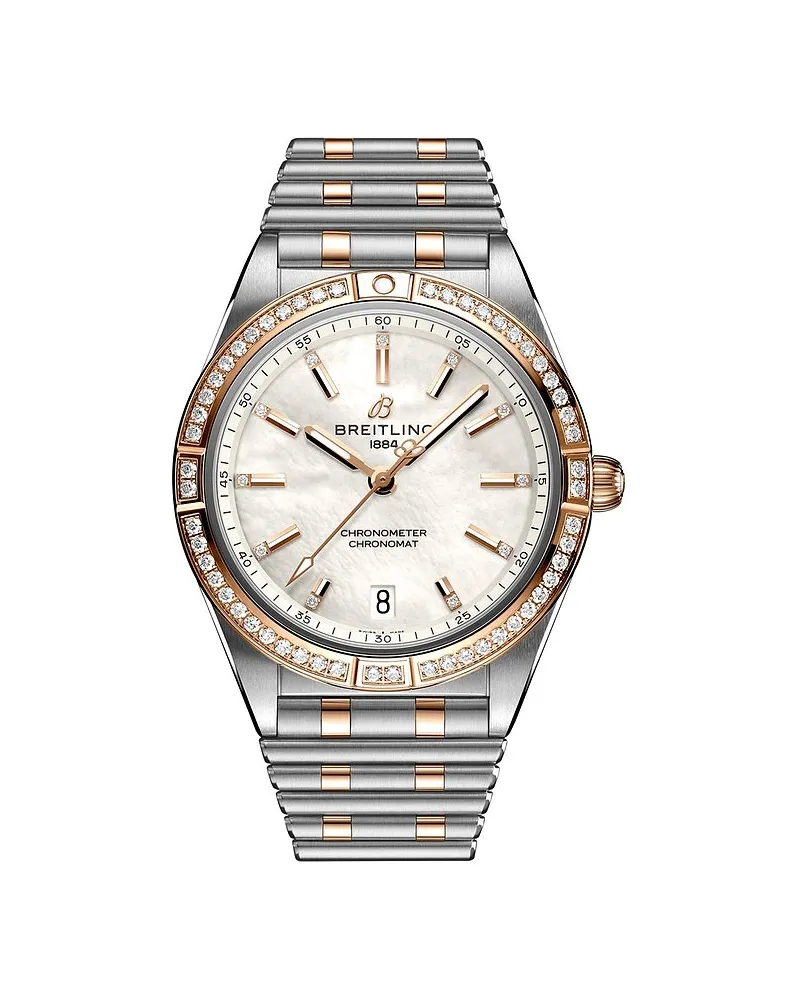 Breitling Damenuhr Chronomat 36 Silber