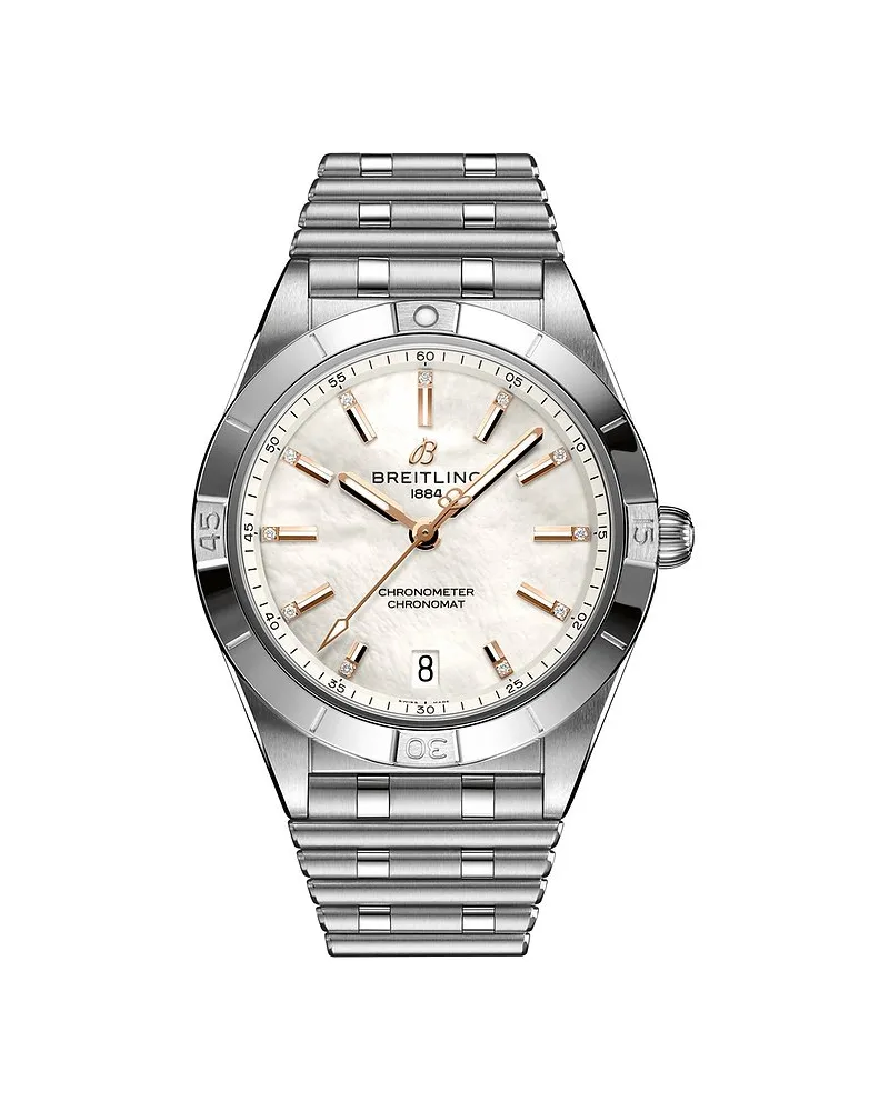 Breitling Damenuhr Chronomat 36 Silber