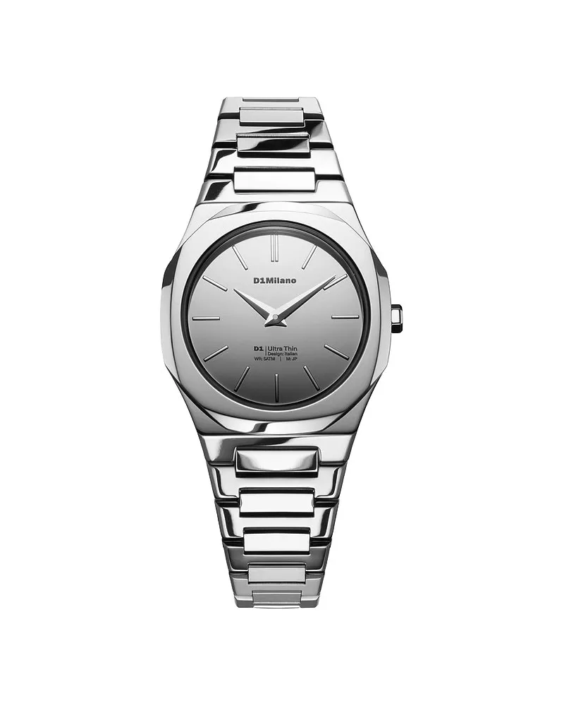 D1 Milano Damenuhr 30mm, Silver Gleam Silber