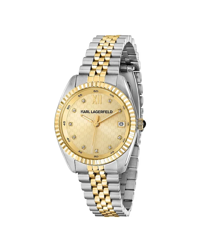 Karl Lagerfeld Damenuhr Timeless Code Silber