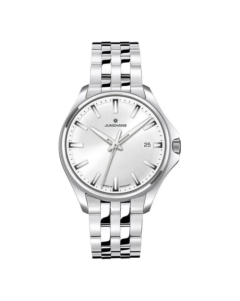 Junghans Unisexuhr Meister S Quarz 35 Silber