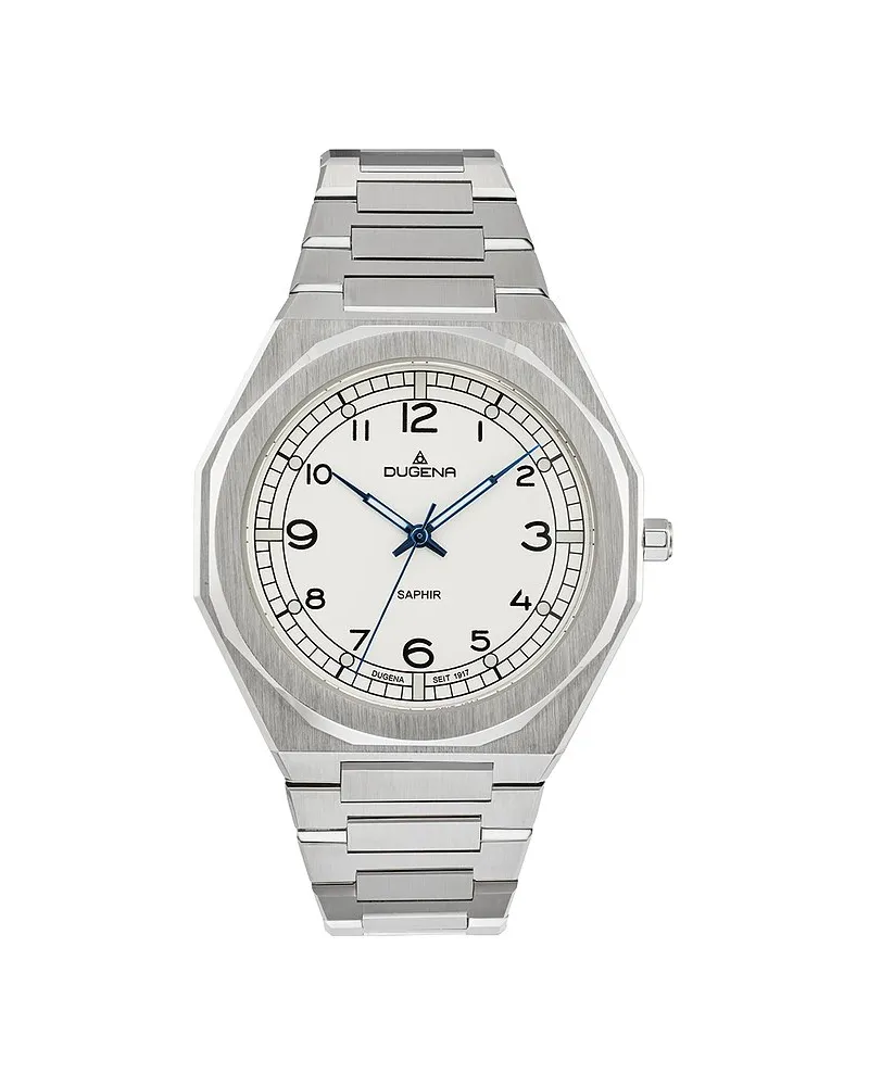 Dugena Herrenuhr München Silber