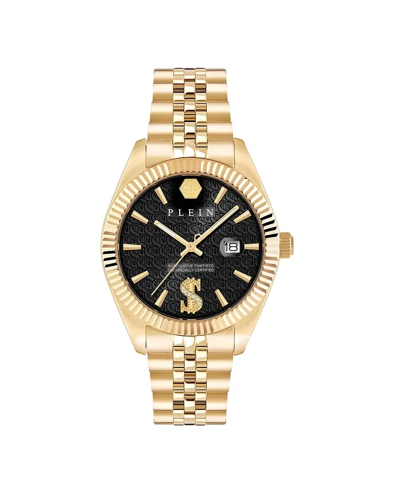 Philipp Plein Herrenuhr Date Superlative Gold