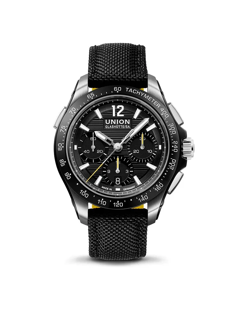 Union Glashütte Uhren-Set inkl. Wechselarmband Belisar Sport Chronograph Silber