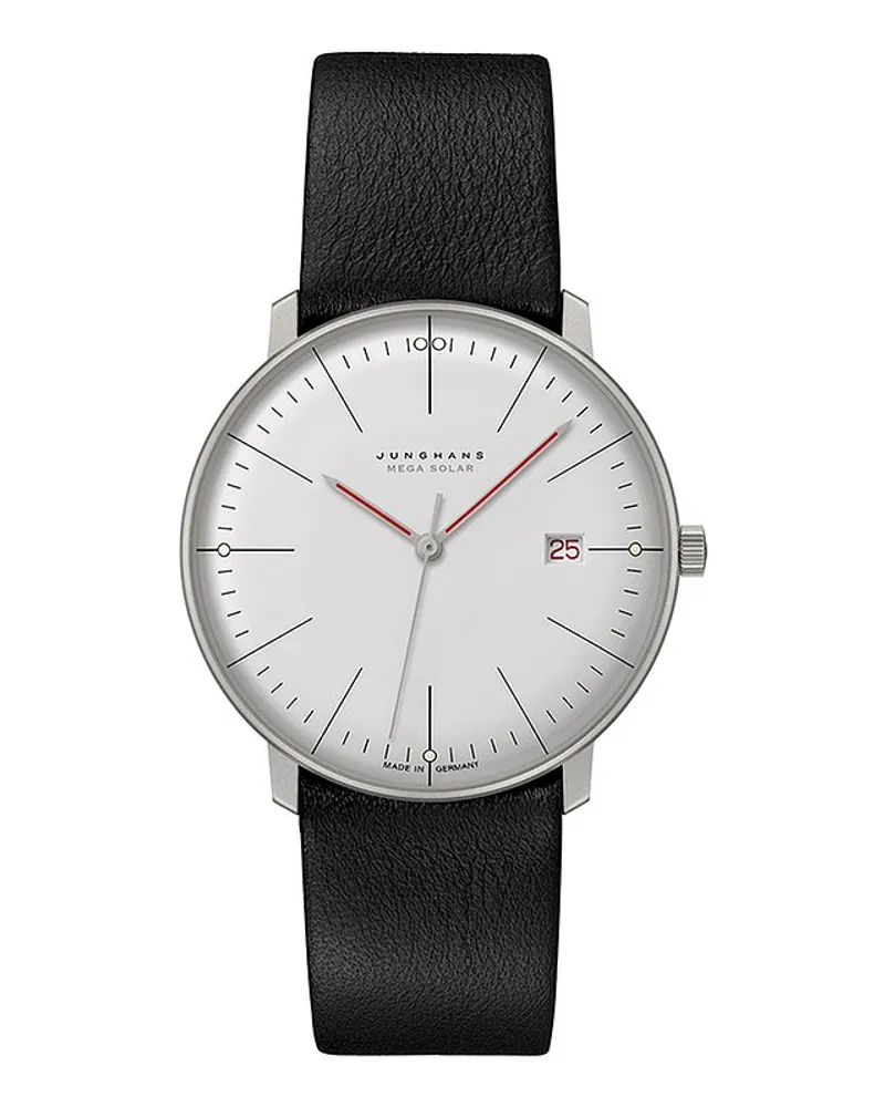 Junghans Herrenuhr max bill MEGA Solar Bauhaus Silber