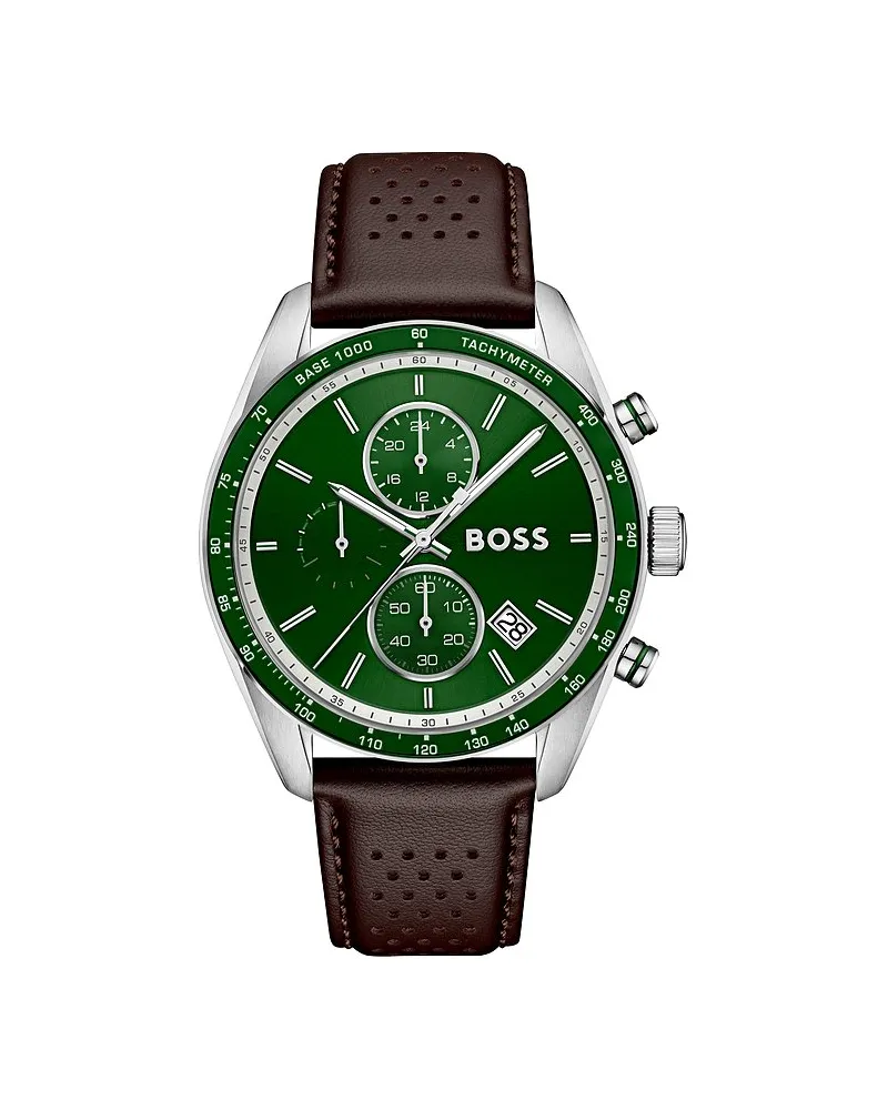 HUGO BOSS Chronograph GRAND PRIX Silber