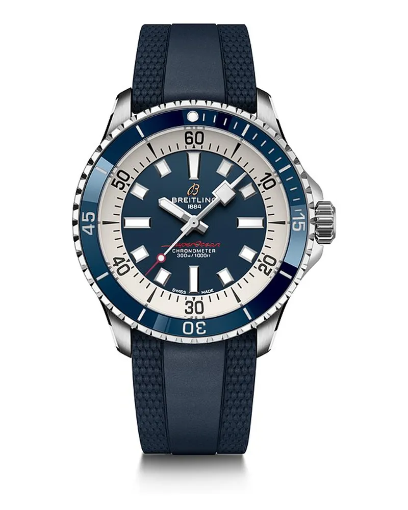 Breitling Herrenuhr Superocean Automatic 42 Silber