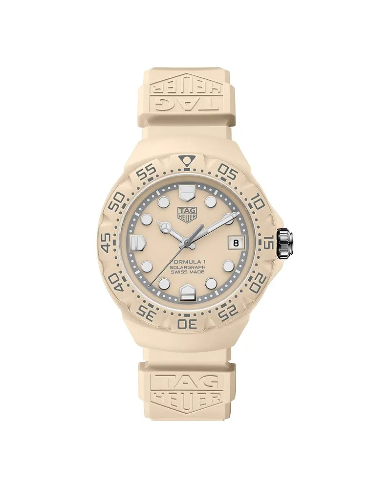 TAG Heuer Damenuhr Formula 1 Solargraph Beige