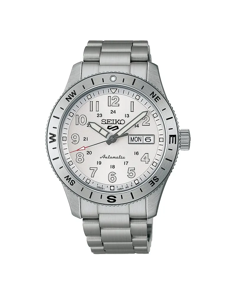 Seiko Herrenuhr Field Series Silber
