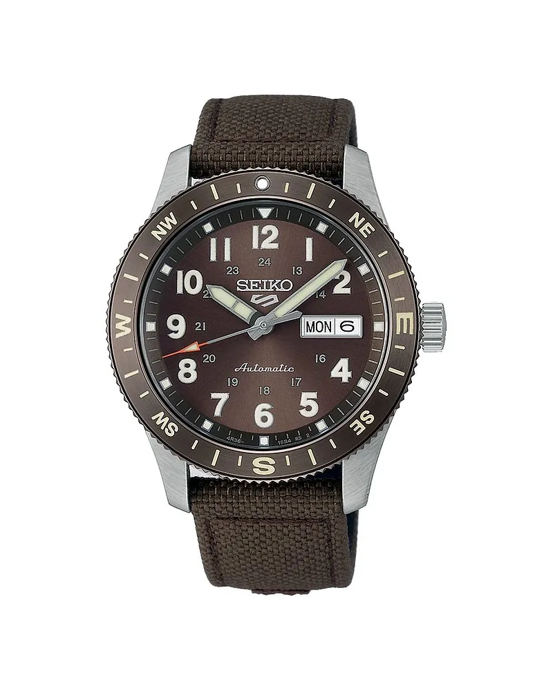 Seiko Herrenuhr Field Series Silber